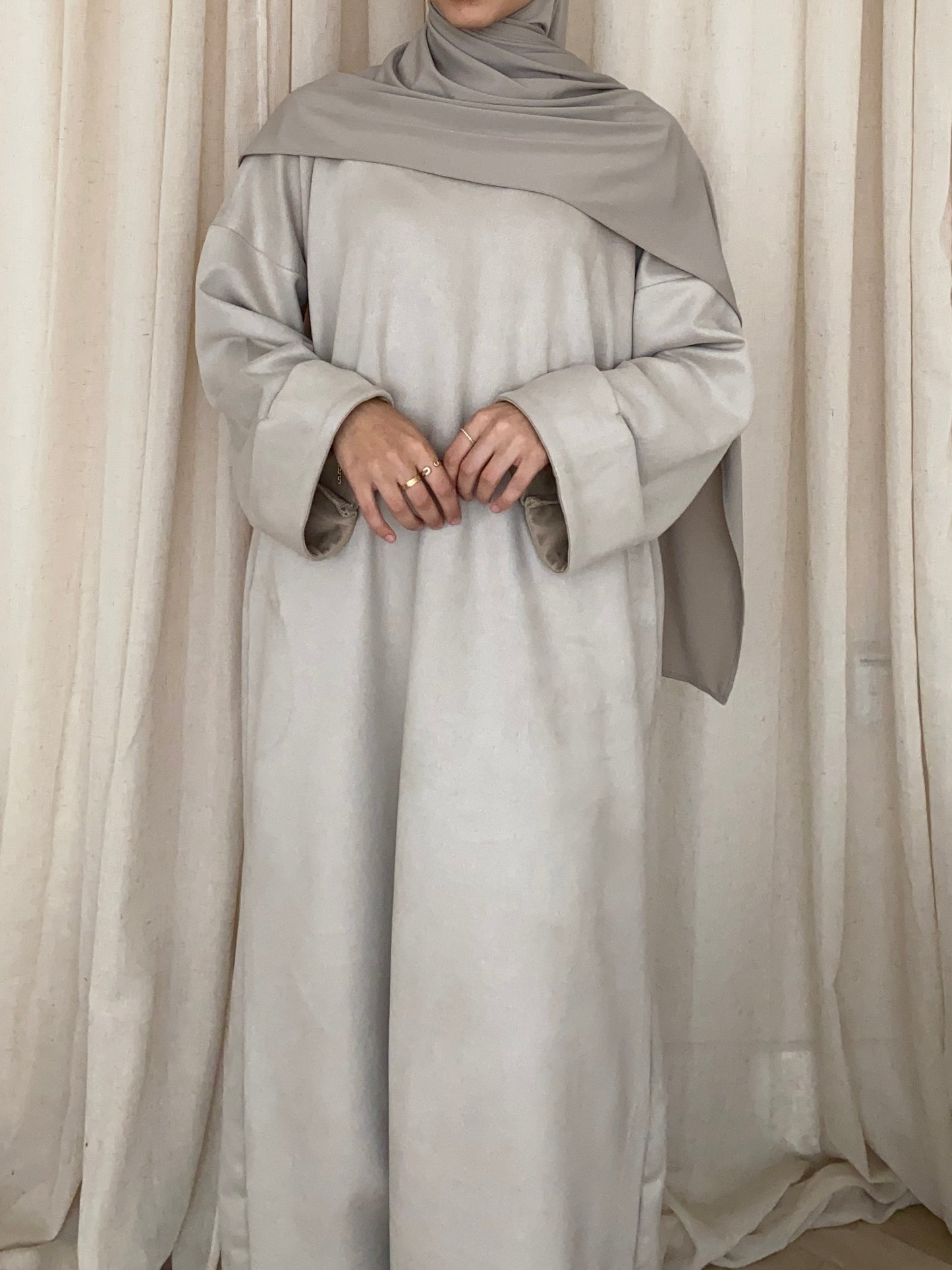 'SUEDE SWEATER DRESS'