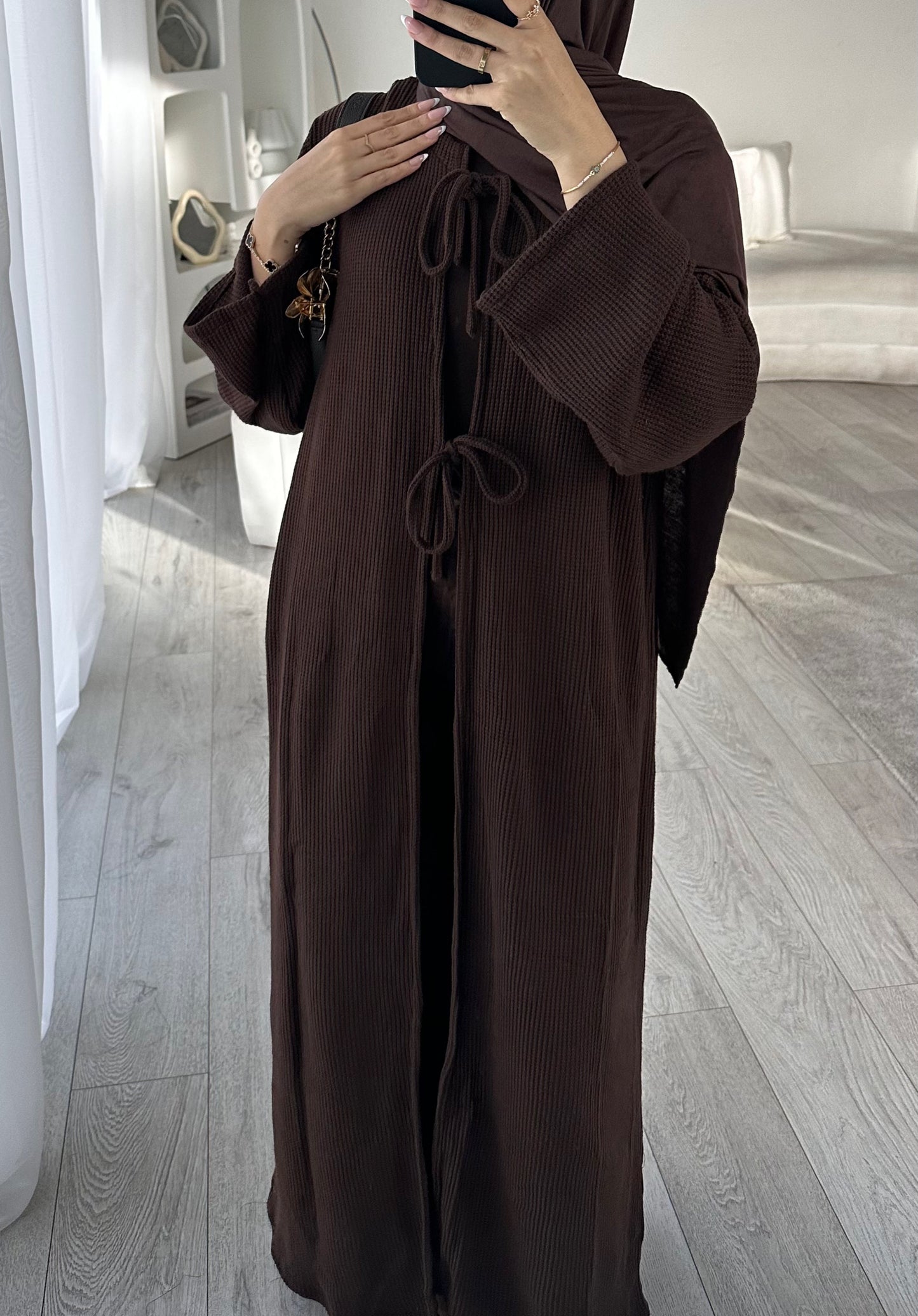 'BOW CARDIGAN ABAYA'