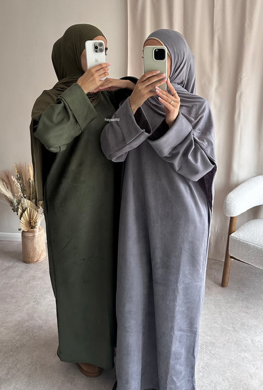 'SUEDE SWEATER DRESS'