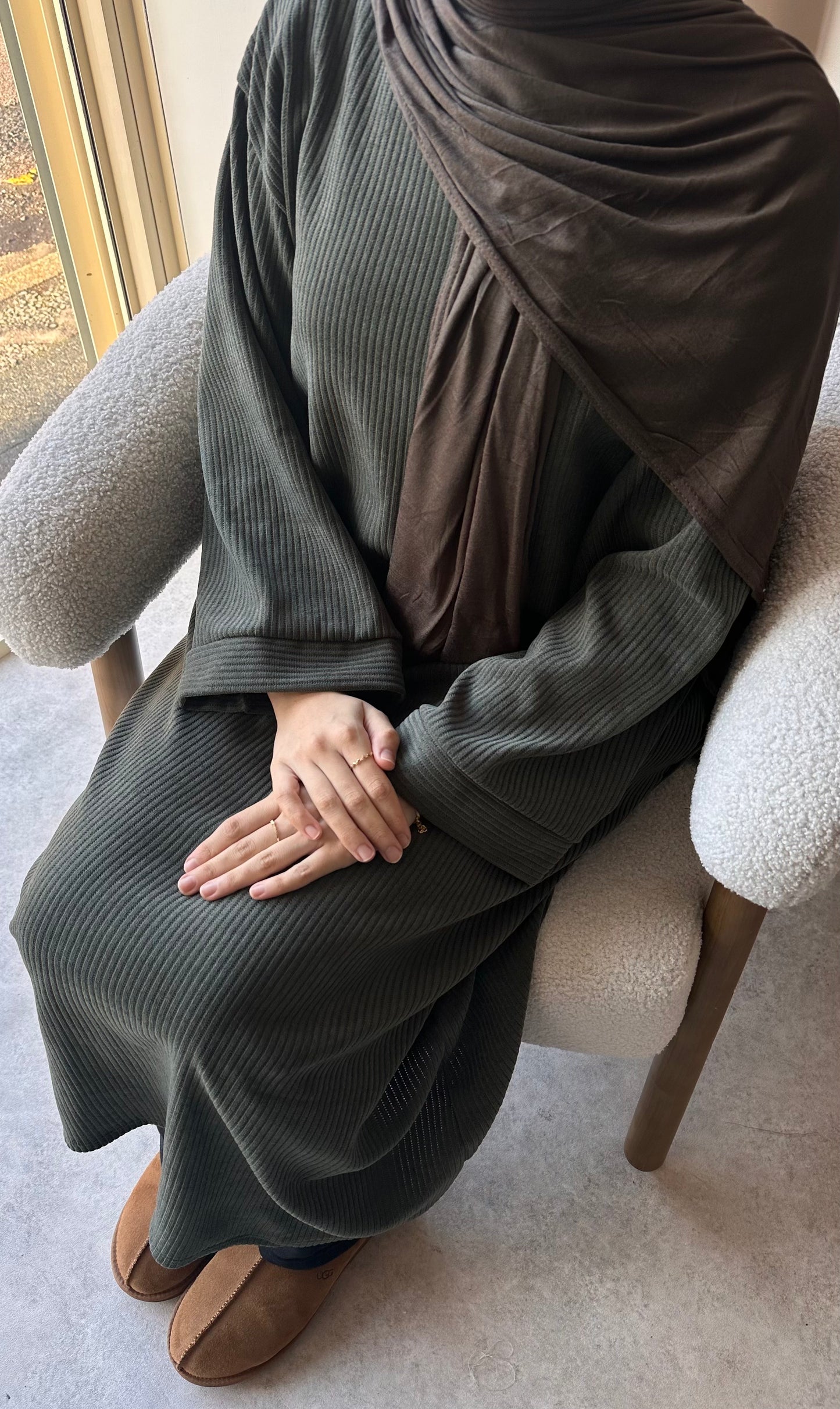 'CORDUROY SWEATER DRESS'