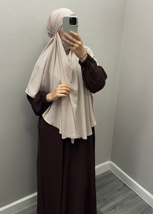 'CUFFED SLEEVE ABAYA'