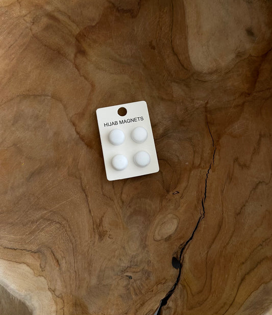 'HIJAB MAGNETS- White'
