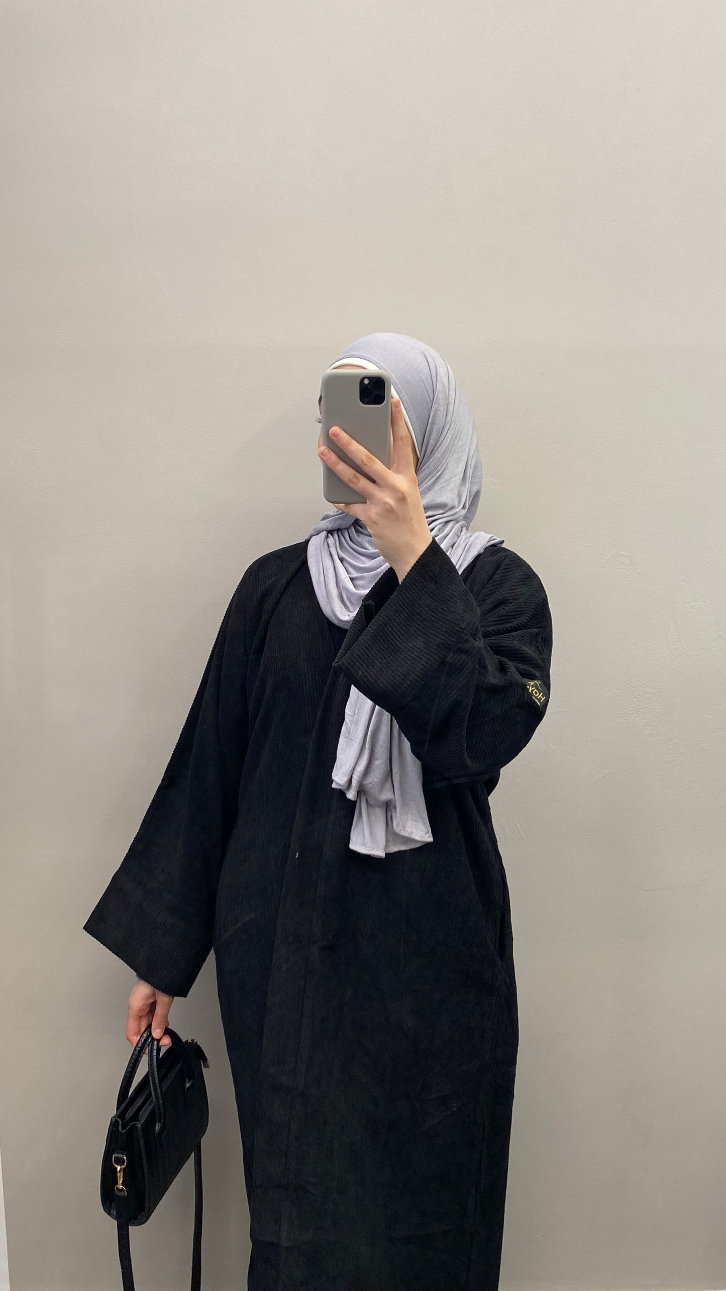 'CORDUROY ABAYA COAT'