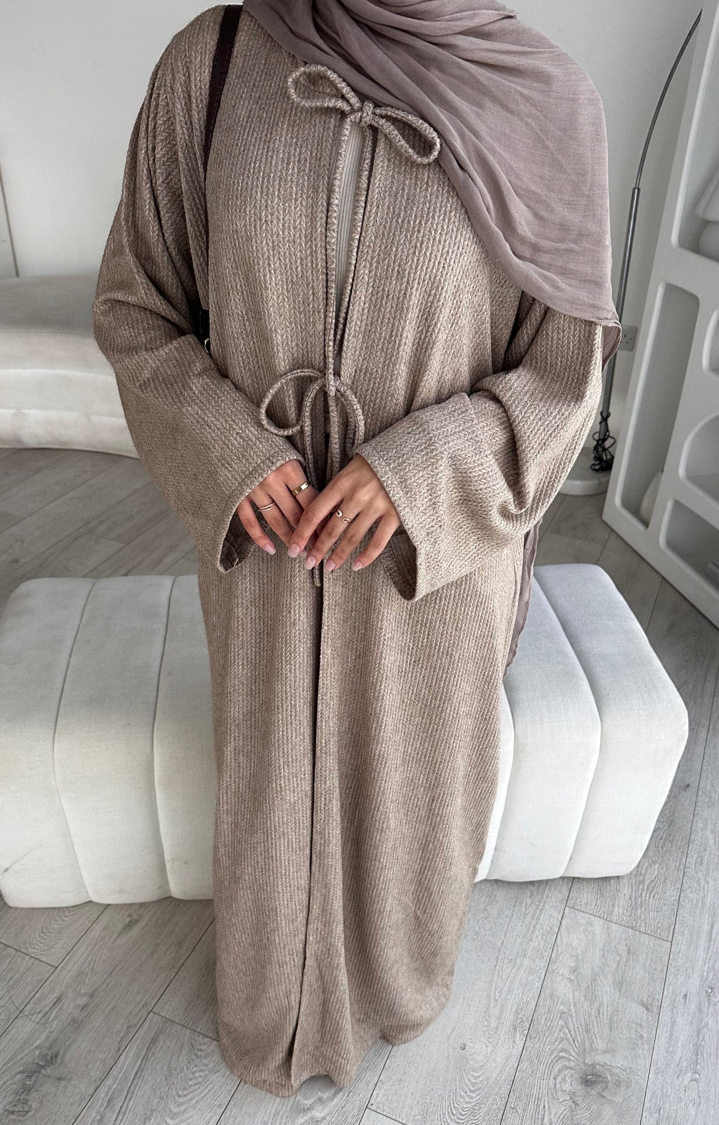 'BOW CARDIGAN ABAYA'