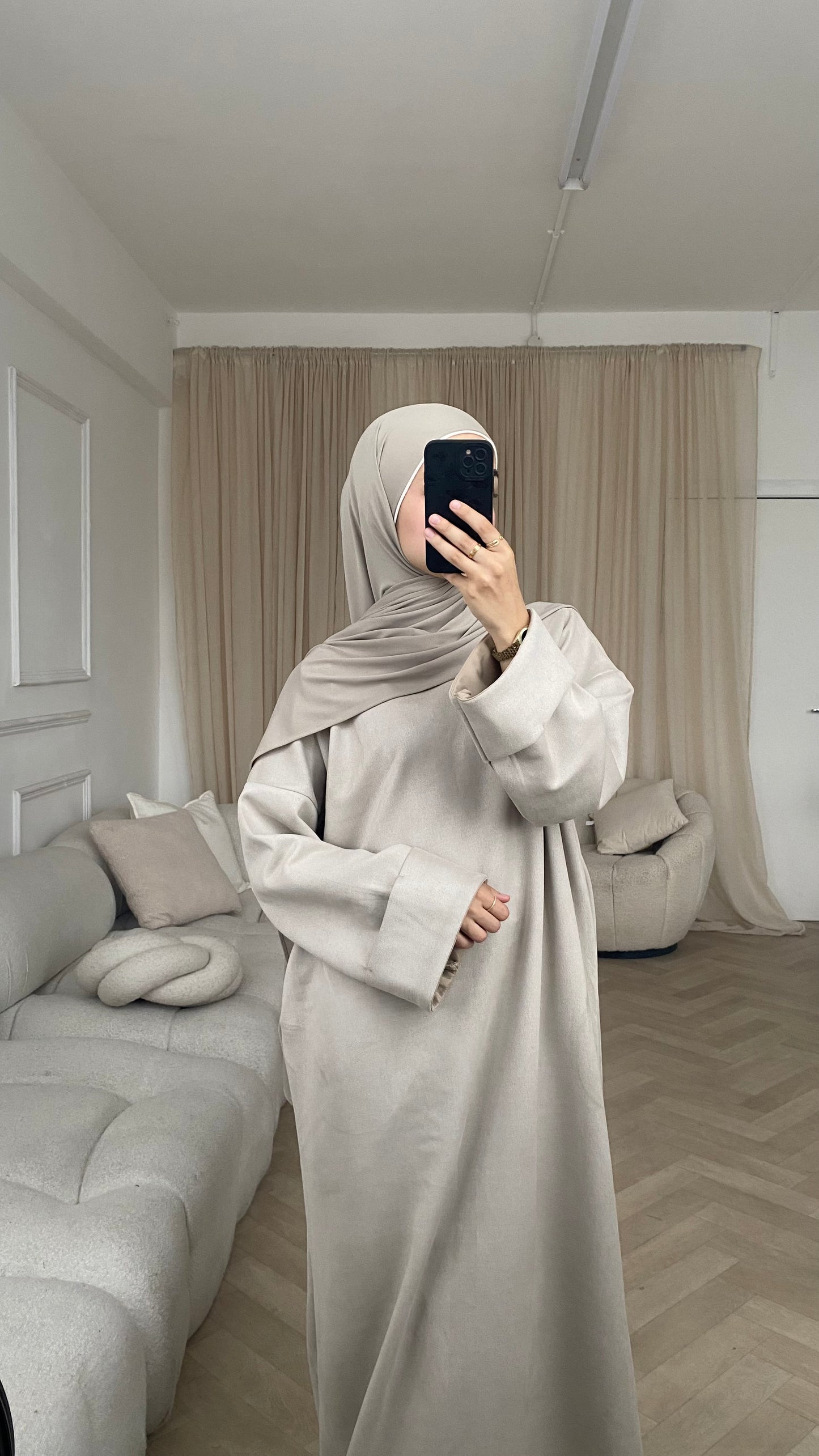 'SUEDE SWEATER DRESS'