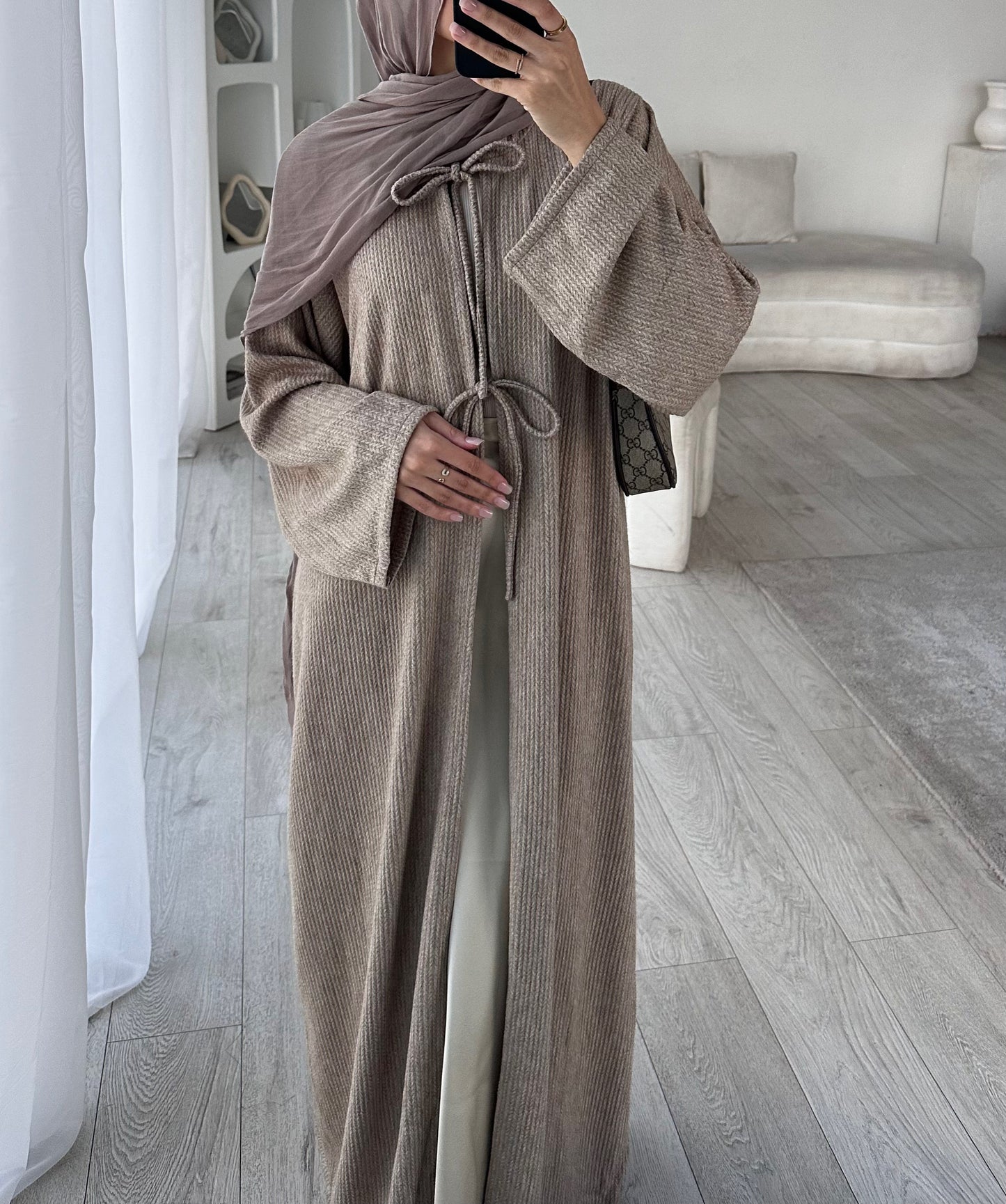 'BOW CARDIGAN ABAYA'