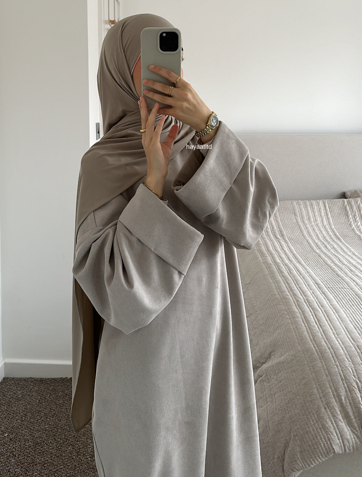 'SUEDE SWEATER DRESS'