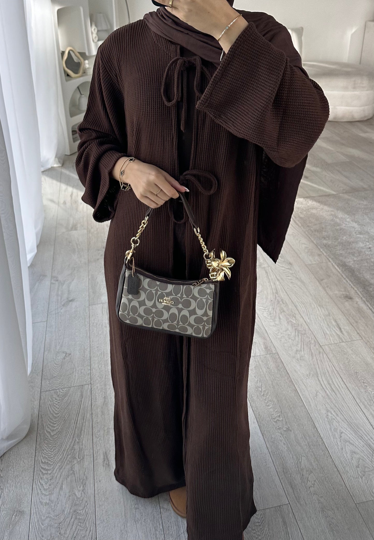 'BOW CARDIGAN ABAYA'