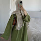 'CLOSED RIBBED ABAYA'