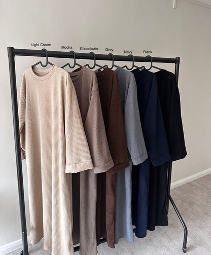 'Corduroy Sweater Dress V'