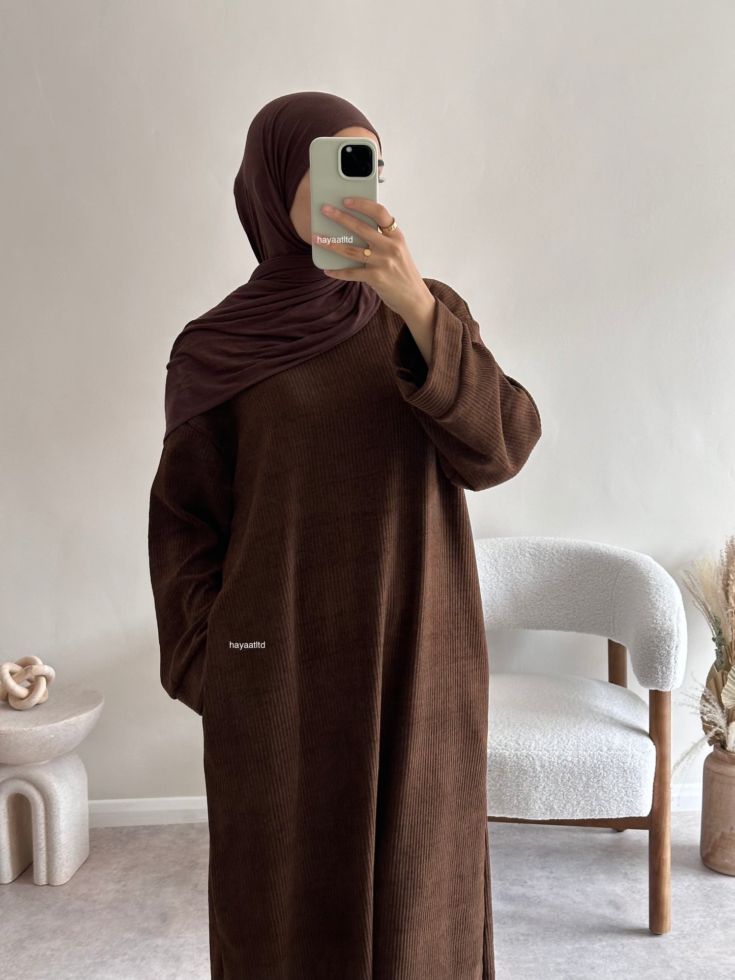 'Corduroy Sweater Dress V'