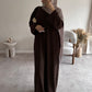 'CLOSED RIBBED ABAYA'