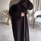 'CLOSED RIBBED ABAYA'