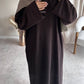 'CLOSED RIBBED ABAYA'