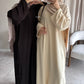 'CLOSED RIBBED ABAYA'