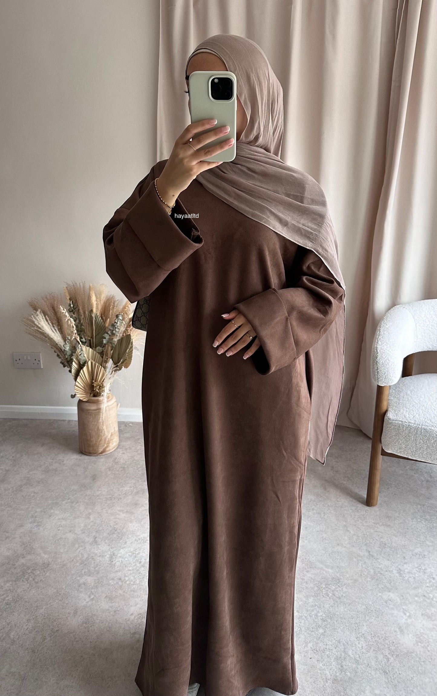 'SUEDE SWEATER DRESS'