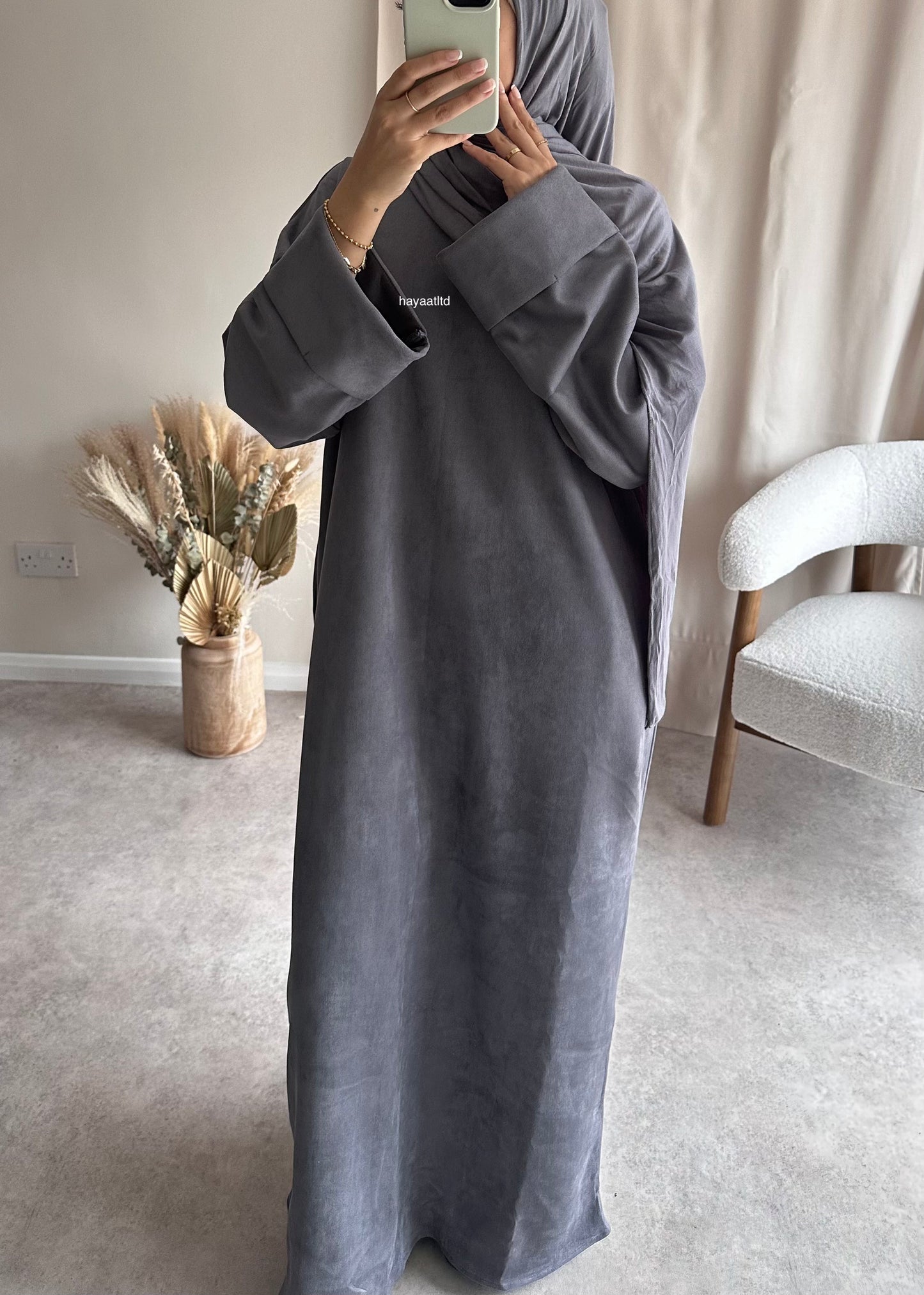 'SUEDE SWEATER DRESS'