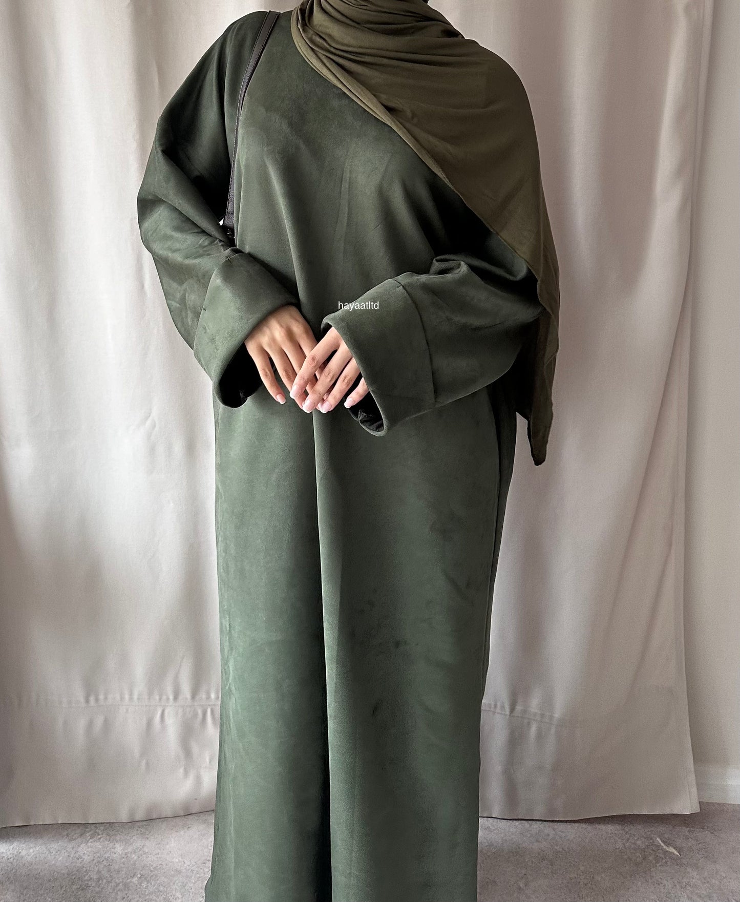 'SUEDE SWEATER DRESS'