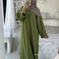 'CLOSED RIBBED ABAYA'