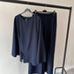 RUCHED SET | Navy