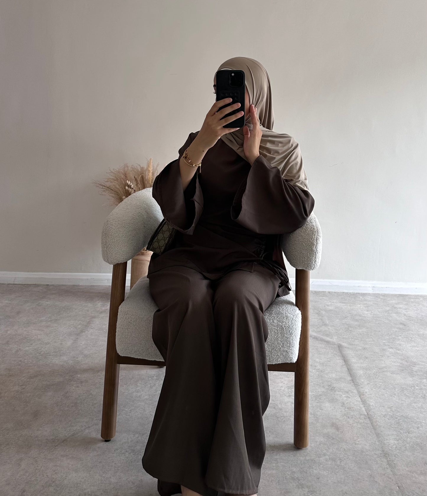 RUCHED SET | Dark Brown