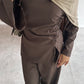 RUCHED SET | Dark Brown
