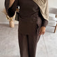 RUCHED SET | Dark Brown