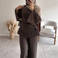 RUCHED SET | Dark Brown