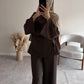 RUCHED SET | Dark Brown