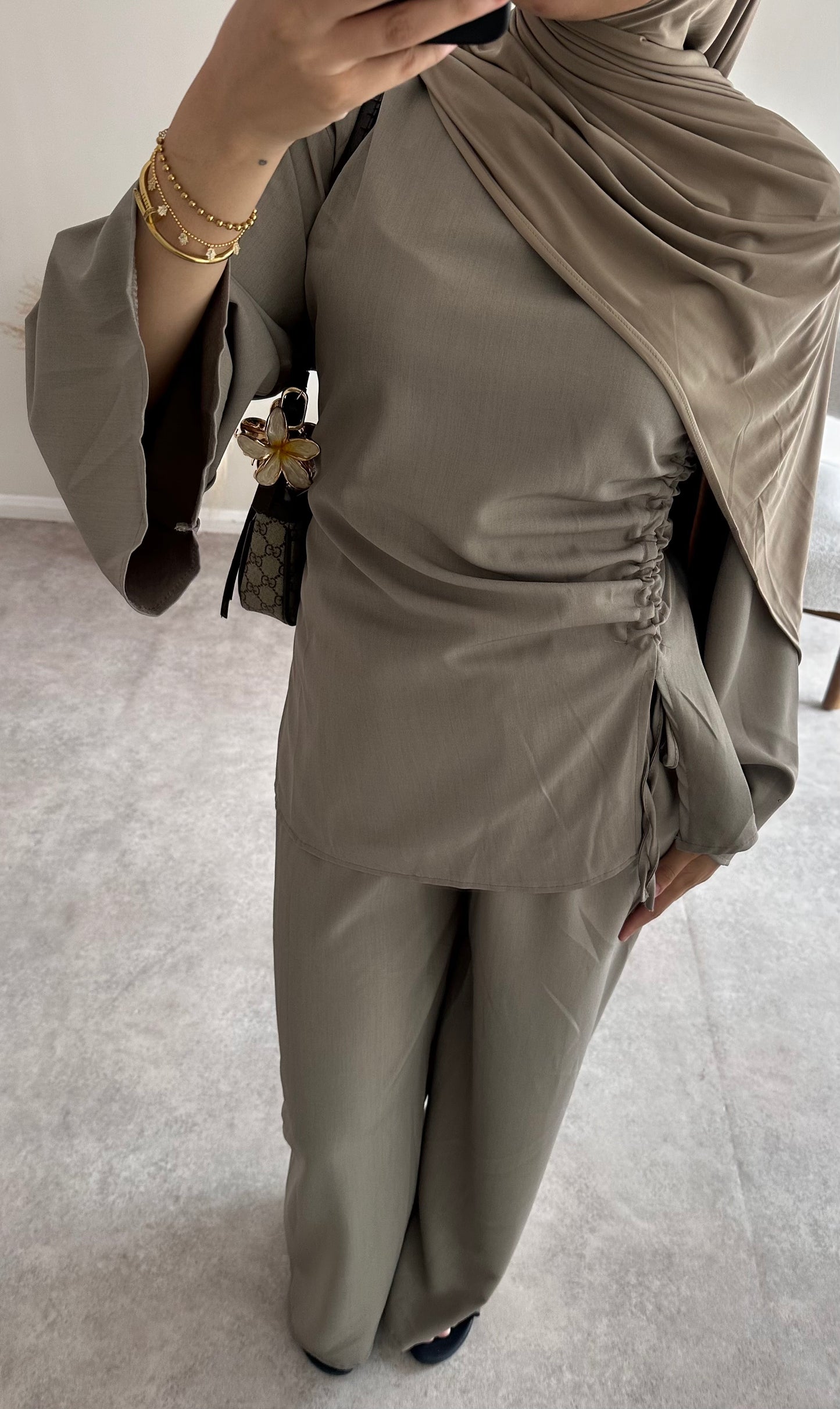 RUCHED SET | Mocha