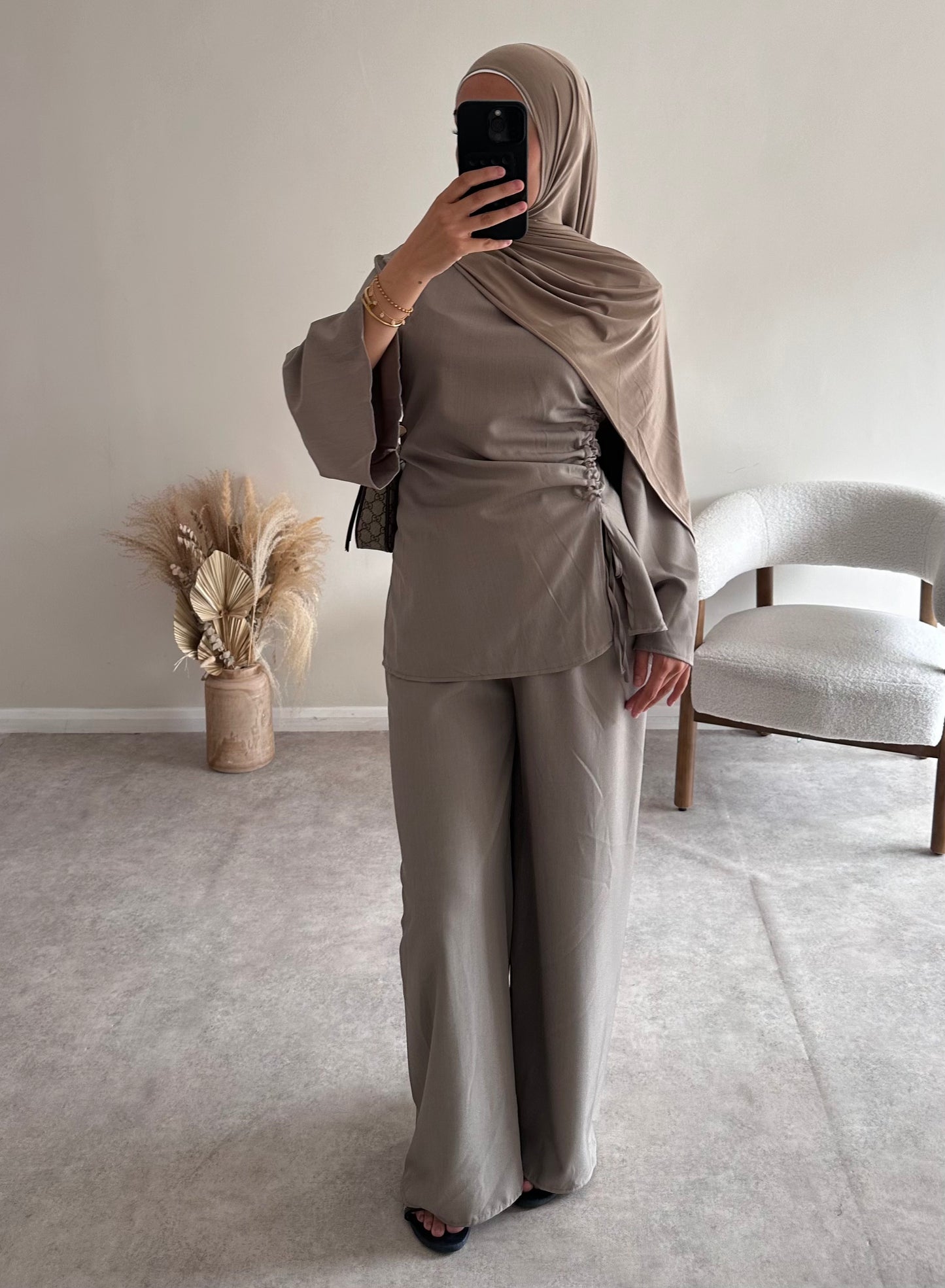 RUCHED SET | Mocha