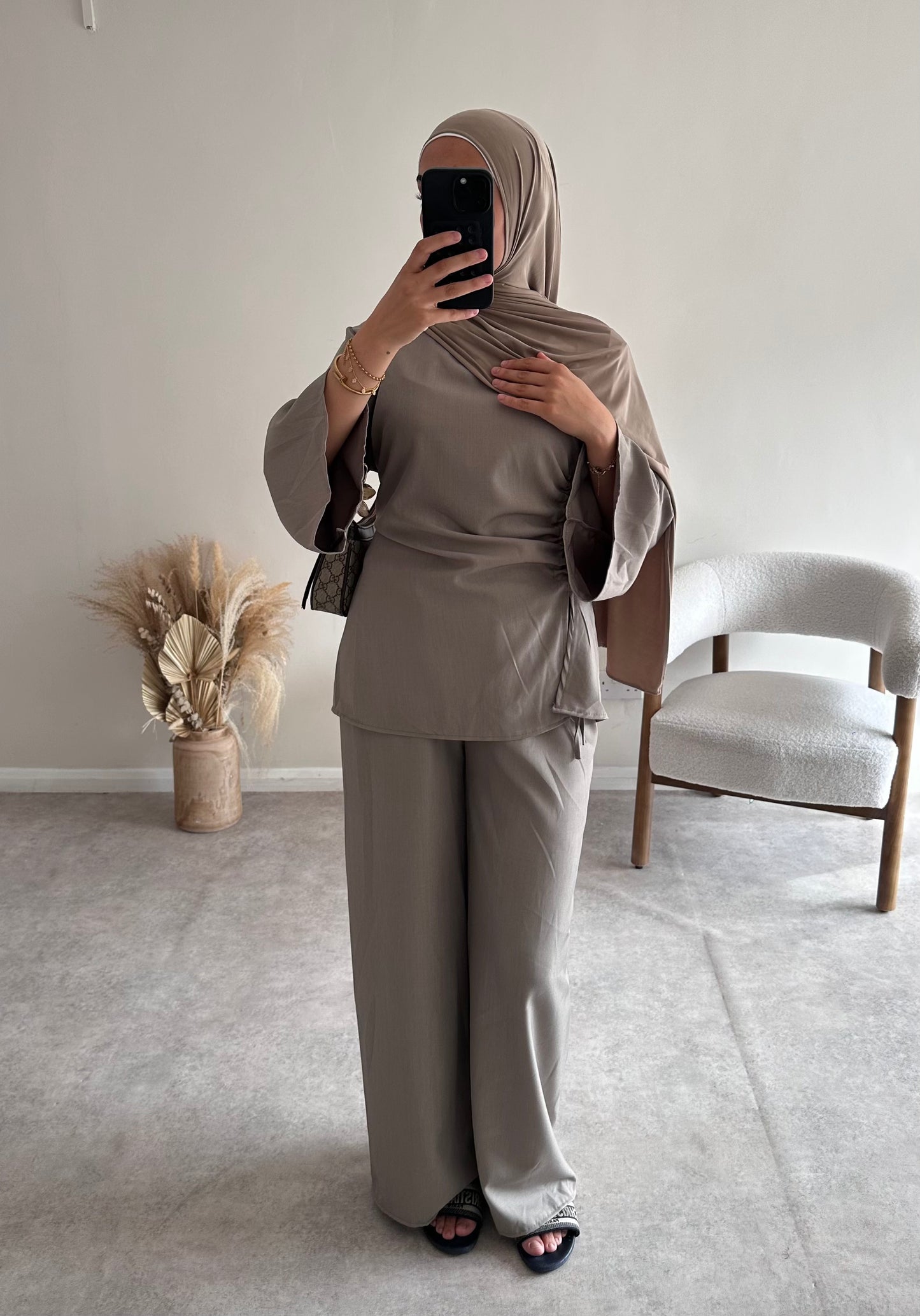 RUCHED SET | Mocha
