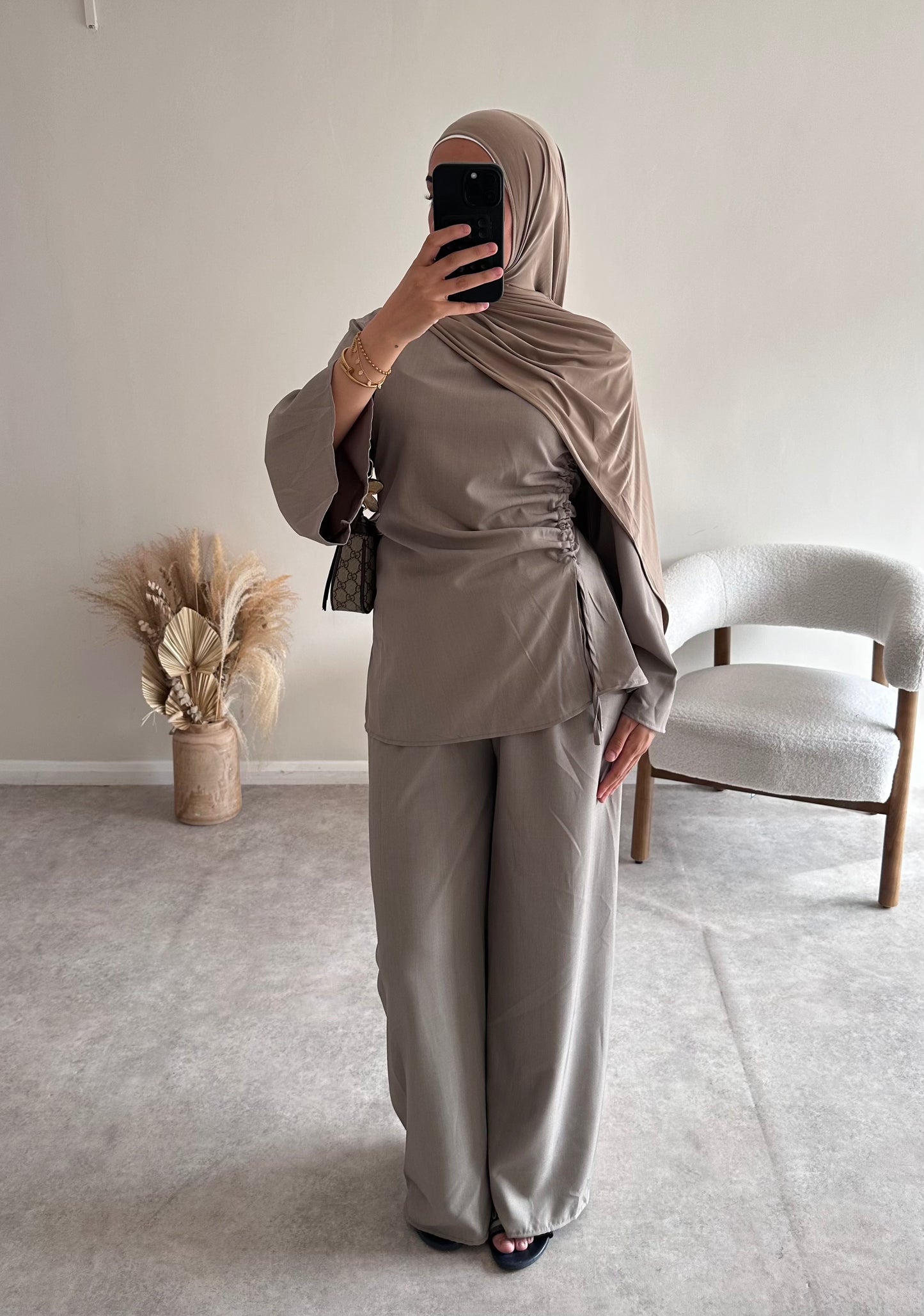 RUCHED SET | Mocha