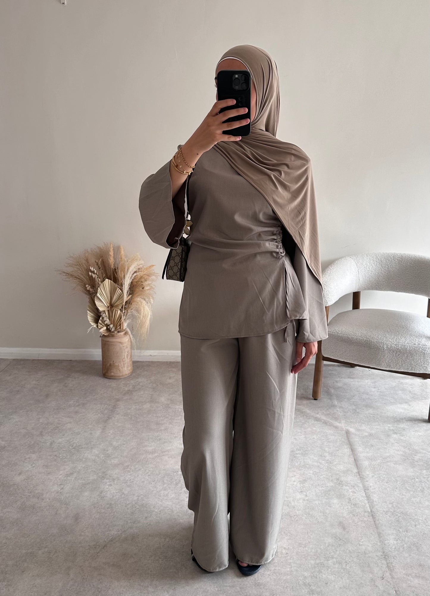 RUCHED SET | Mocha