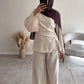 RUCHED SET | Light Cream