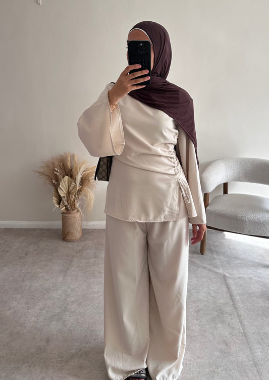 RUCHED SET | Light Cream