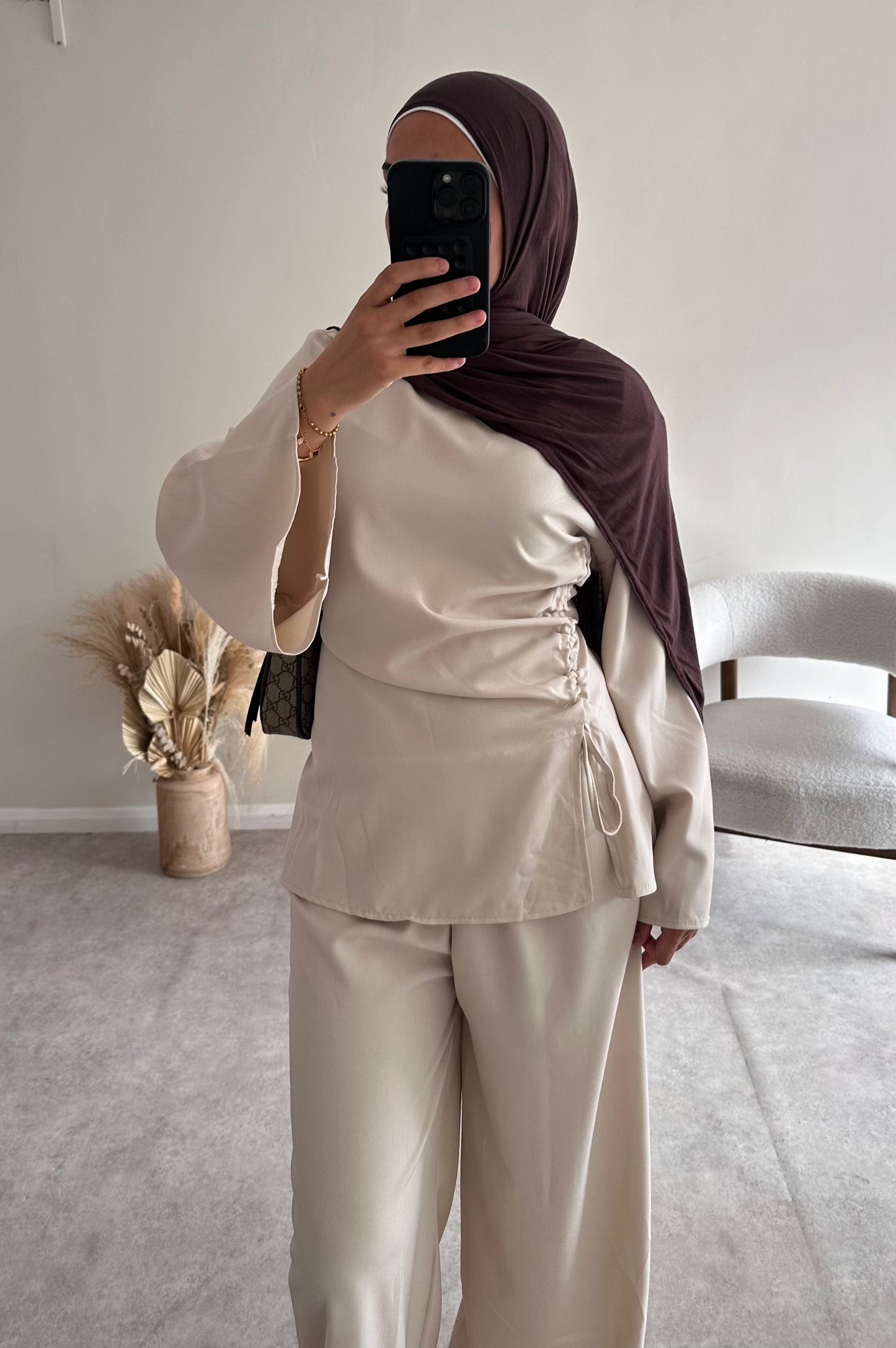 RUCHED SET | Light Cream