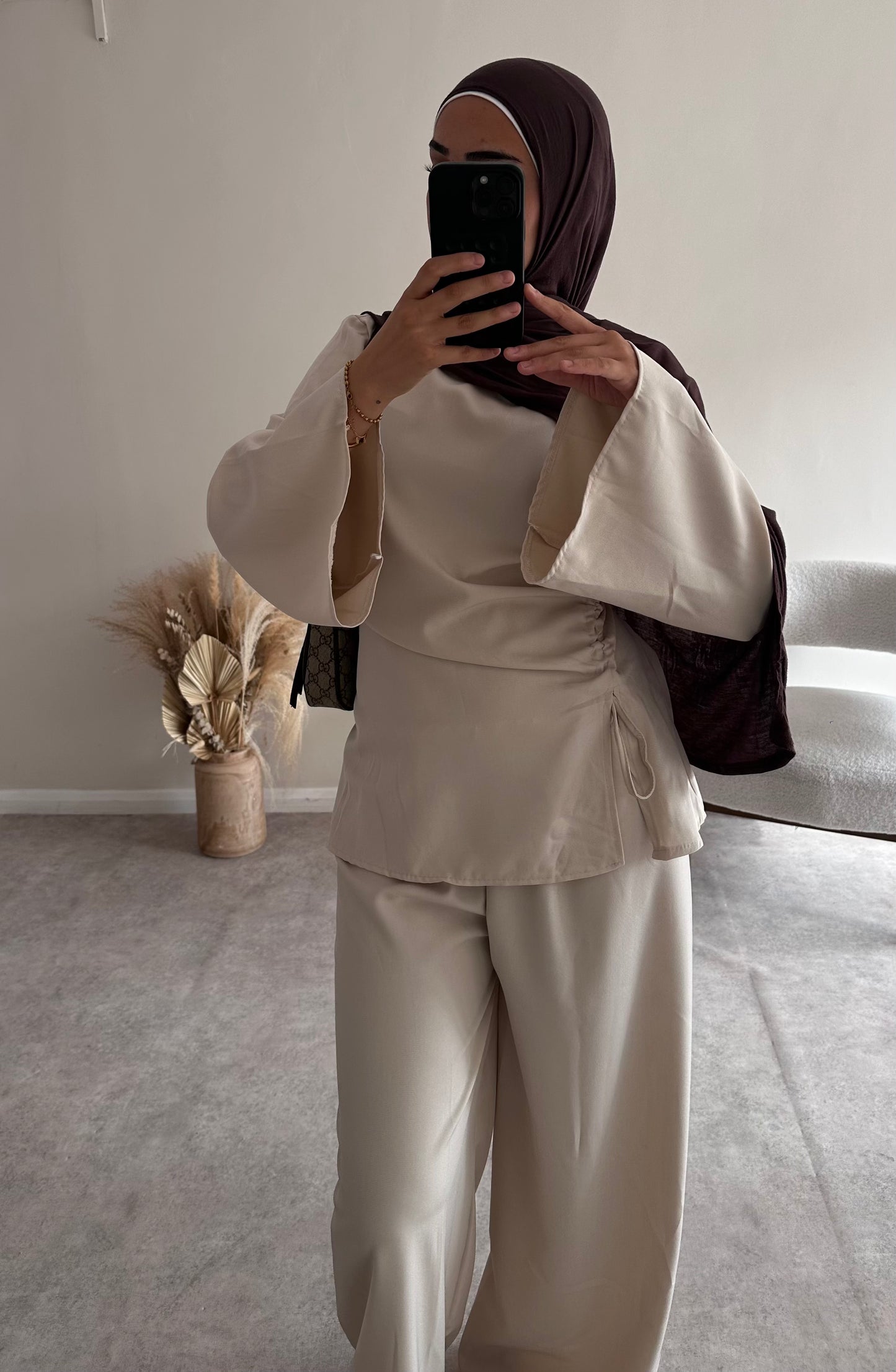 RUCHED SET | Light Cream