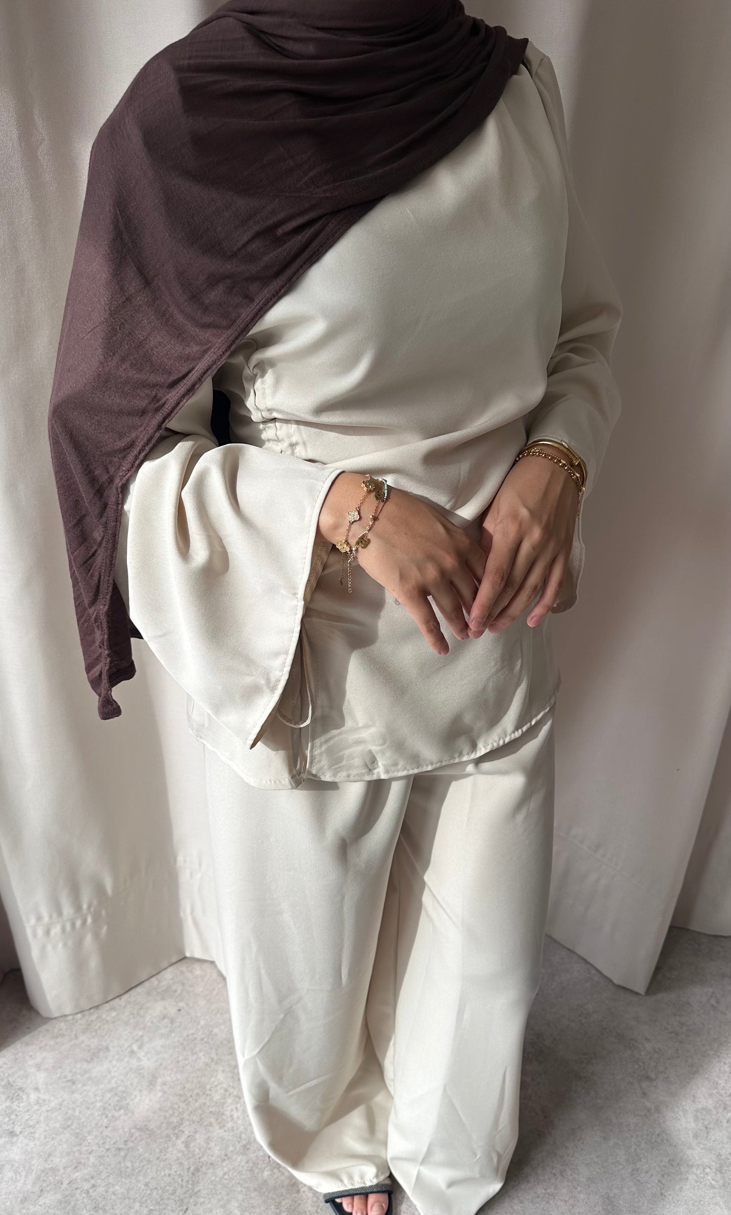 RUCHED SET | Light Cream