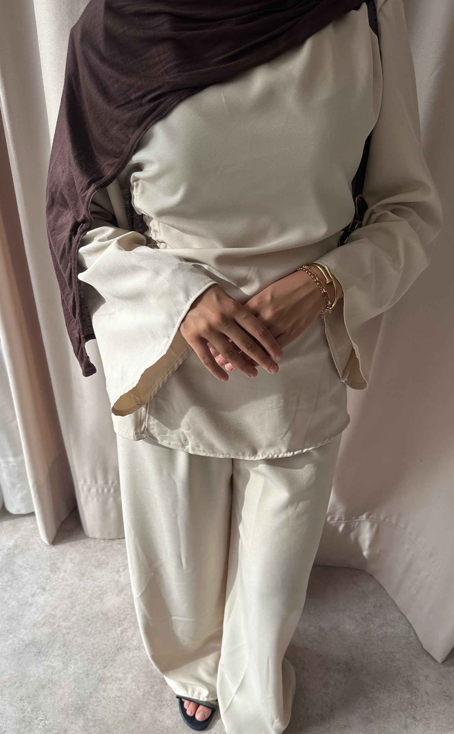 RUCHED SET | Light Cream