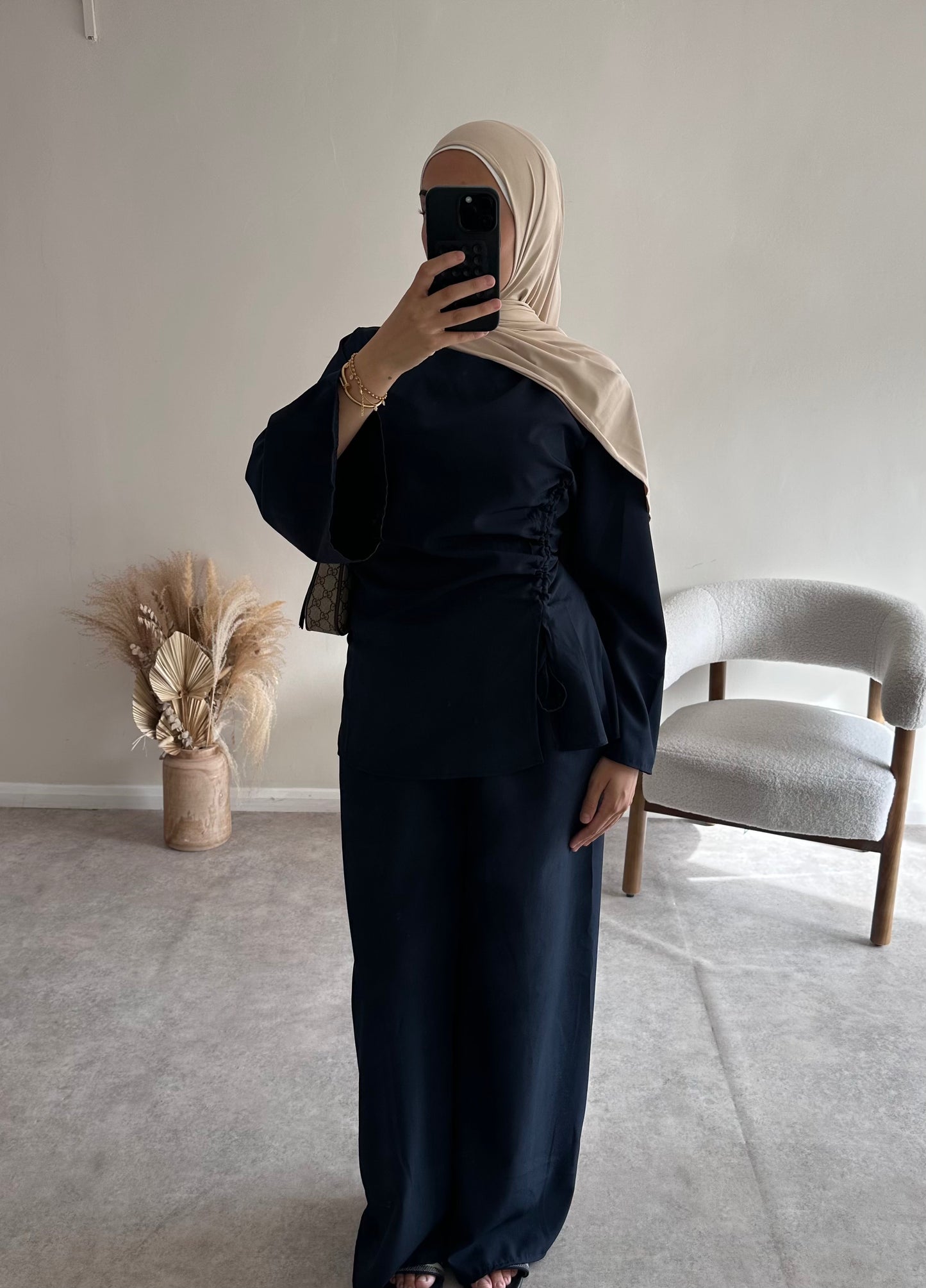 RUCHED SET | Navy