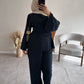 RUCHED SET | Navy