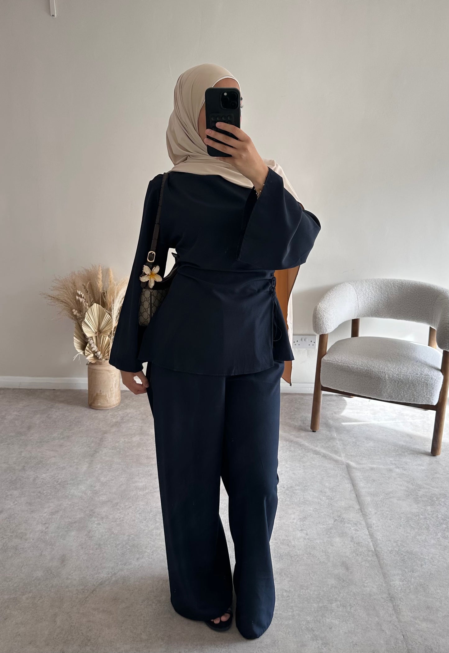 RUCHED SET | Navy