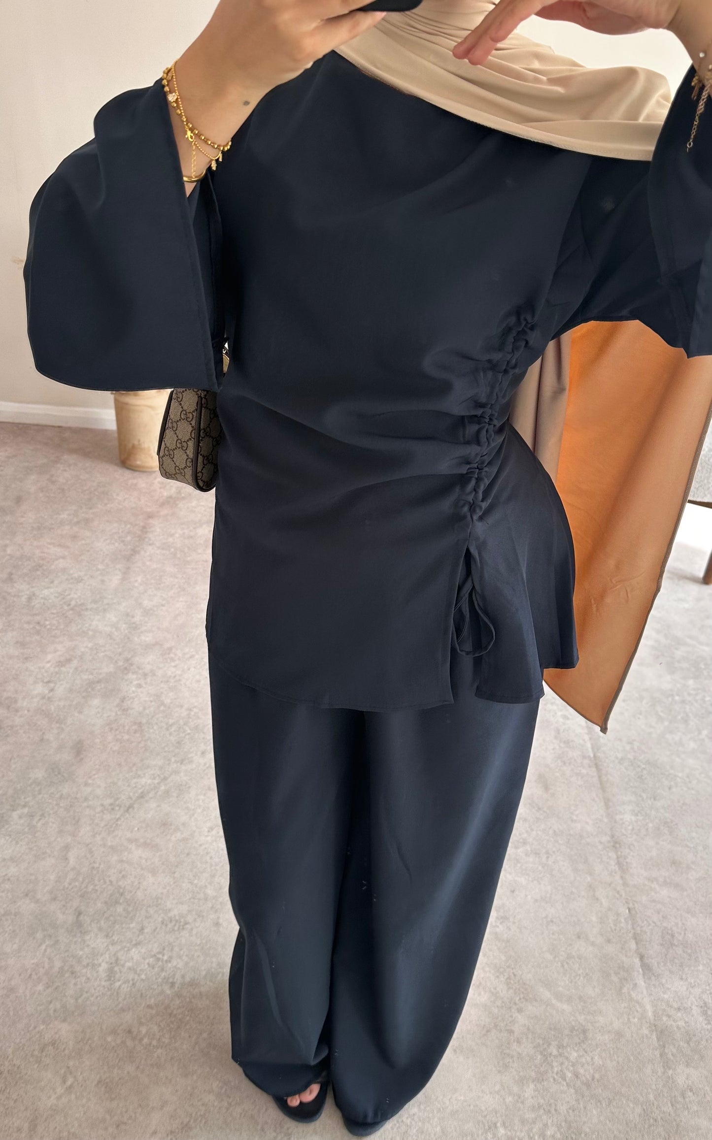 RUCHED SET | Navy