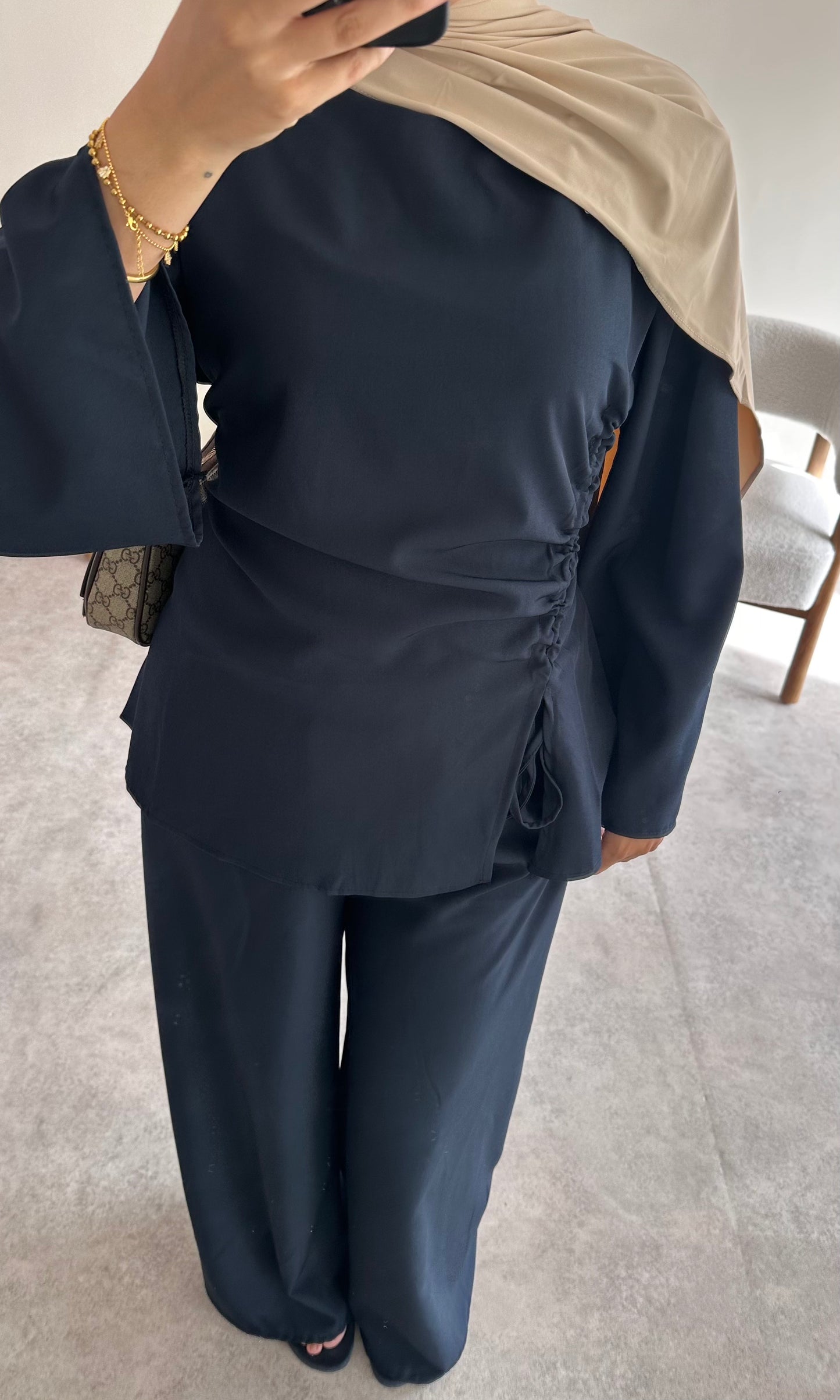 RUCHED SET | Navy