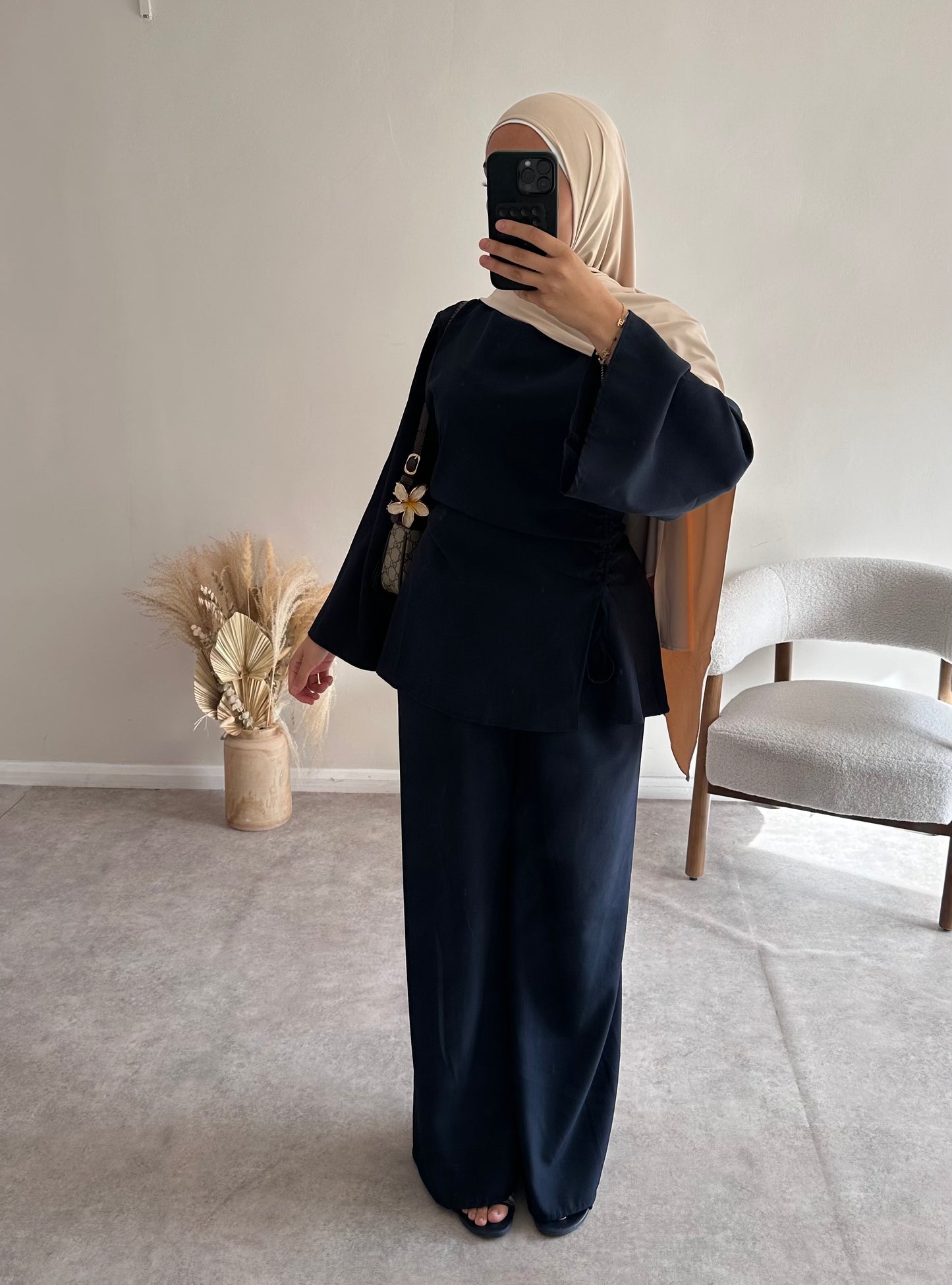 RUCHED SET | Navy
