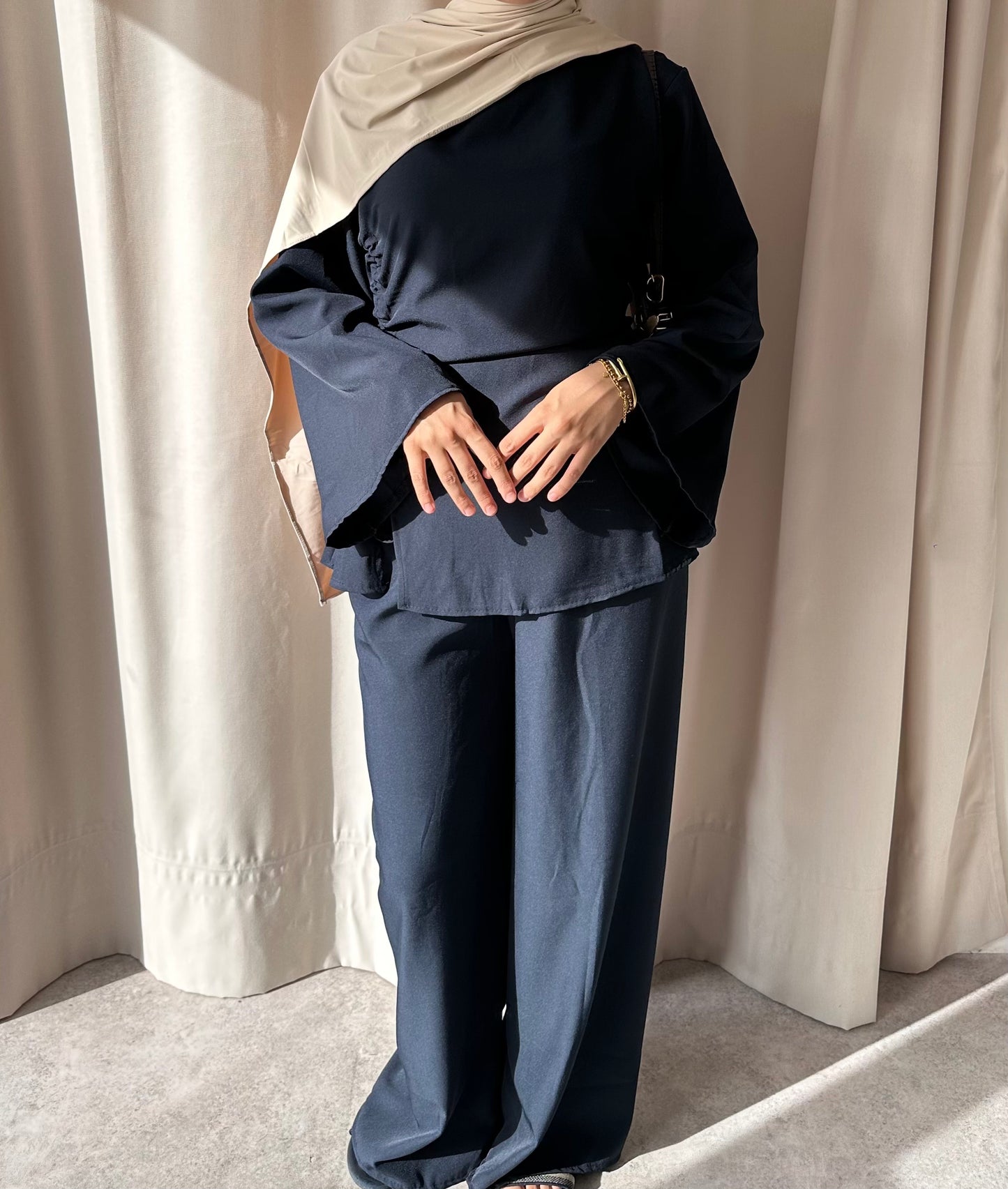 RUCHED SET | Navy