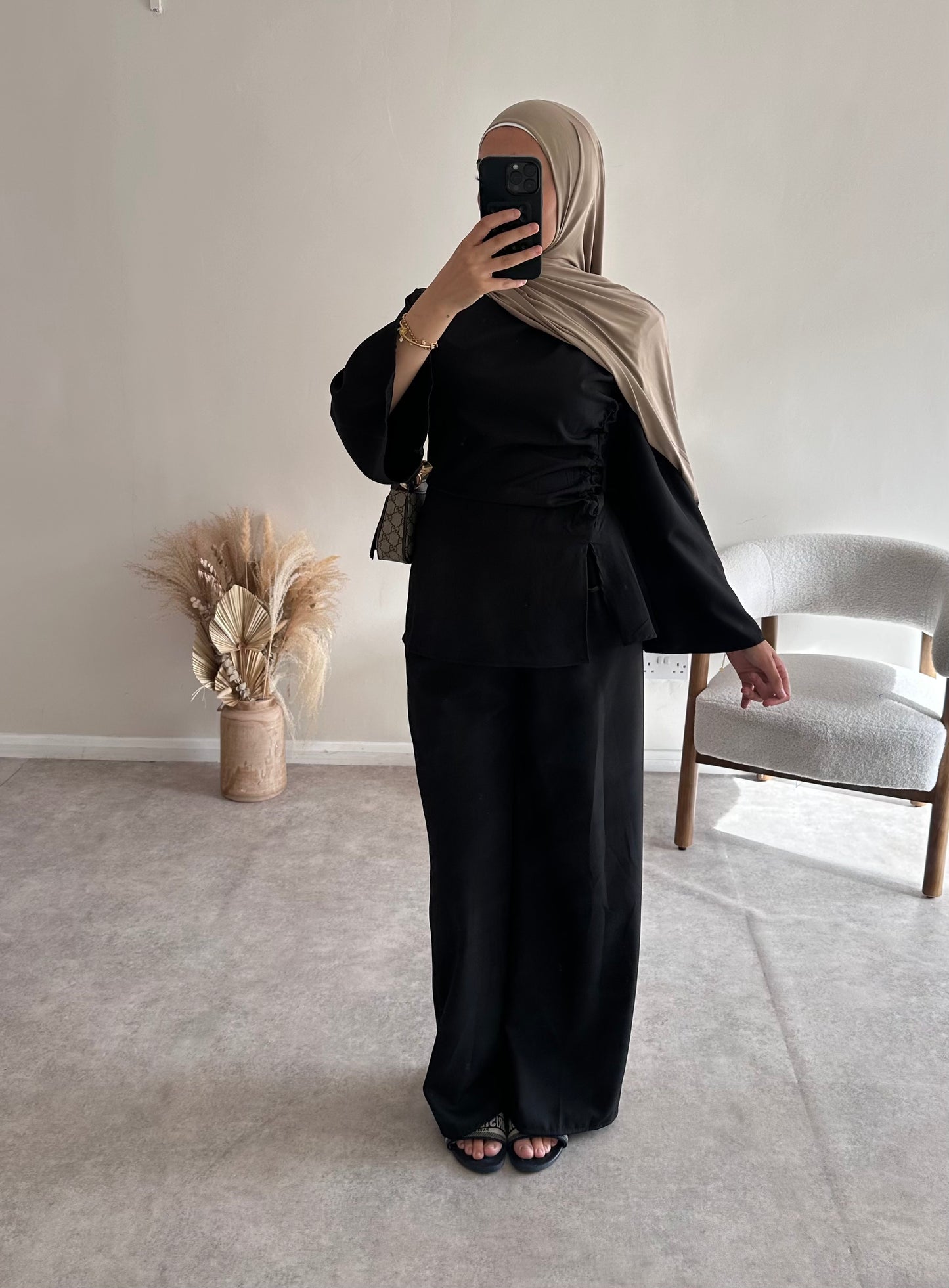 RUCHED SET | Black