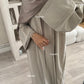 'LINEN LINED ABAYA'