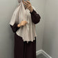 'CUFFED SLEEVE ABAYA'